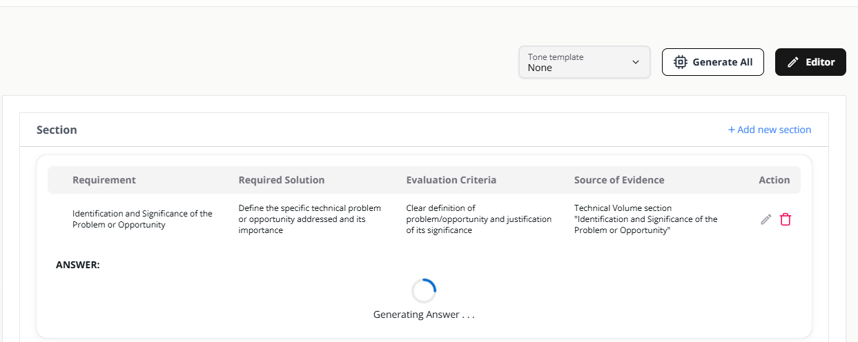 Generate answers