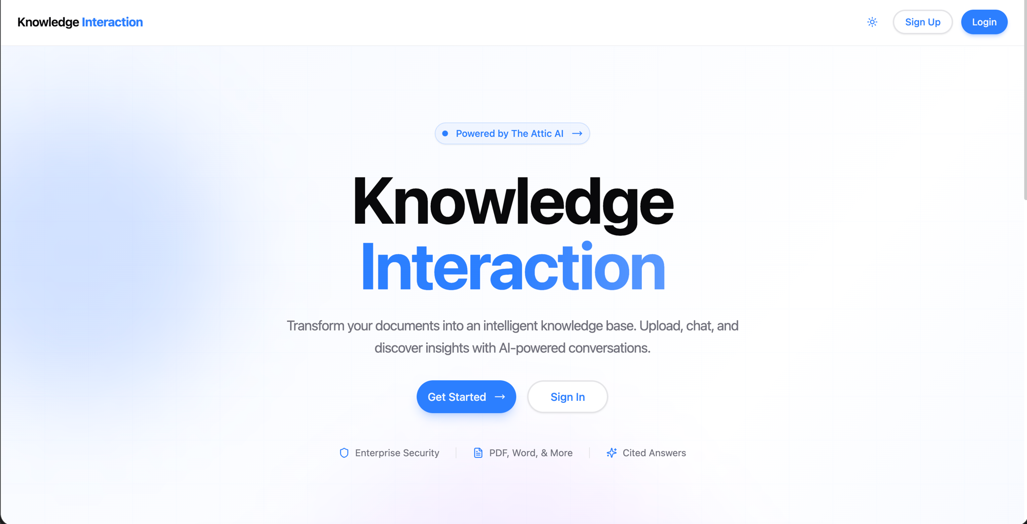 Knowledge Interaction preview